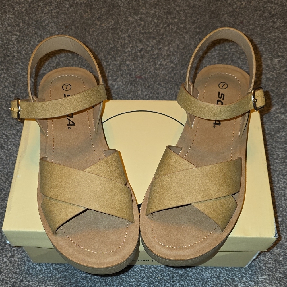 Soda Beige Women's Sandals